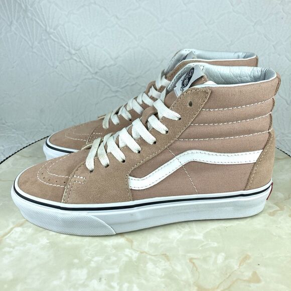 Vans Off The Wall Sk8-Hi Sneakers Womens 6.5 Pink Suede Canvas Streetwear Shoes - Picture 6 of 12